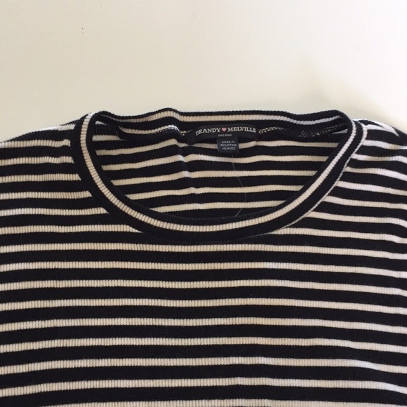 Brandy Melville Oversized stripe Top T-shirt dress oversized shirt - Picture 7 of 7